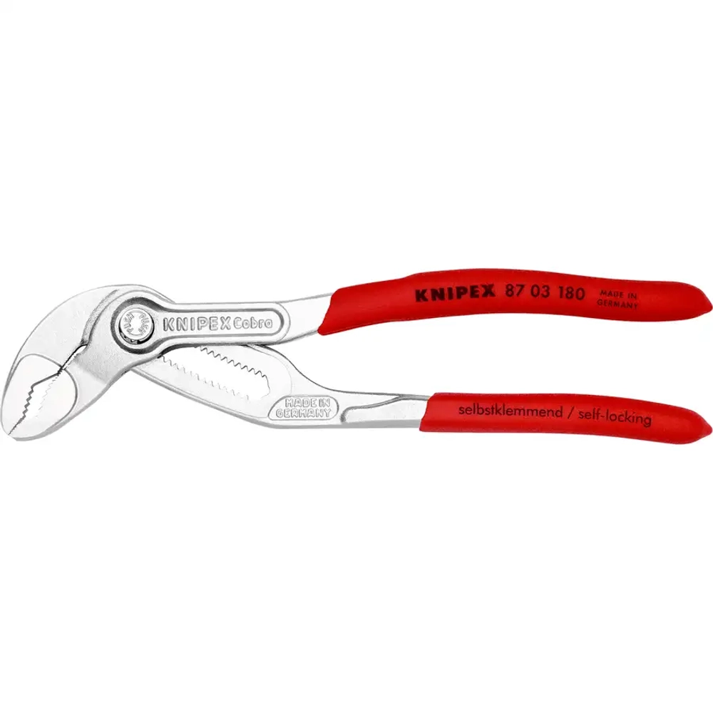 Клещи трубные Cobra® хромированные 180 мм Knipex 87 03 180