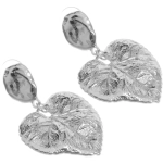 Серьги «ЭЛЛОДИ», листья, цвет золото и серебро, 3*5см