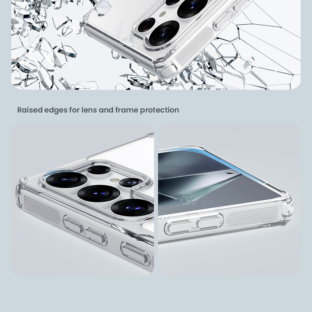 Прозрачный усиленный чехол от Nillkin для Samsung Galaxy S25 Ultra, серия Nature TPU Pro Case