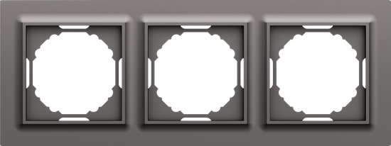 Рамка 3-я,  Wave матовый титан,  серия A07