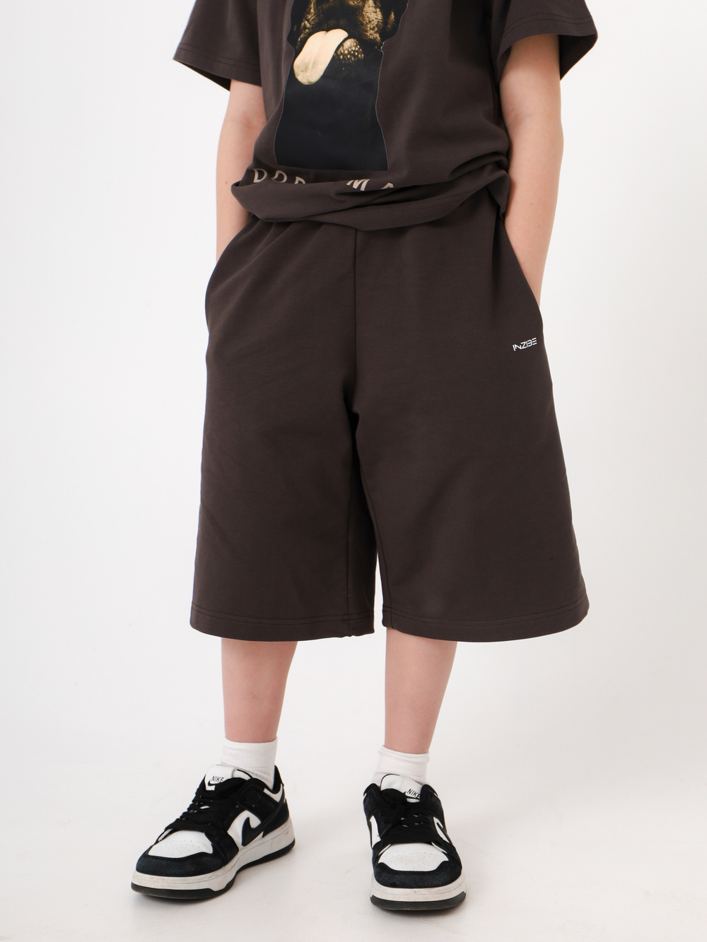 Бермуды трикотажные Over, шоколад