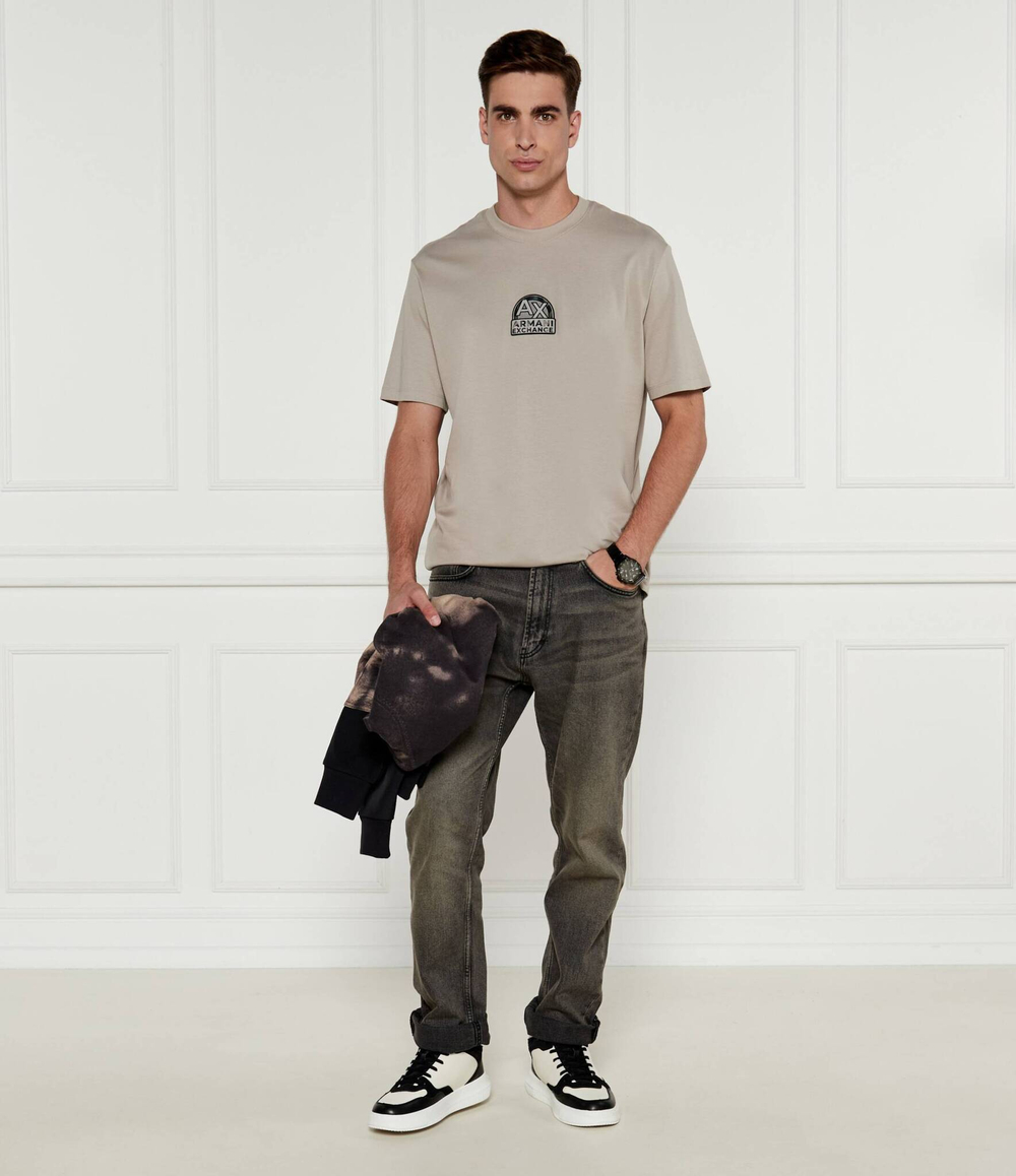 Футболка Armani Exchange - бежевый(6DZTHA ZJ9JZ)