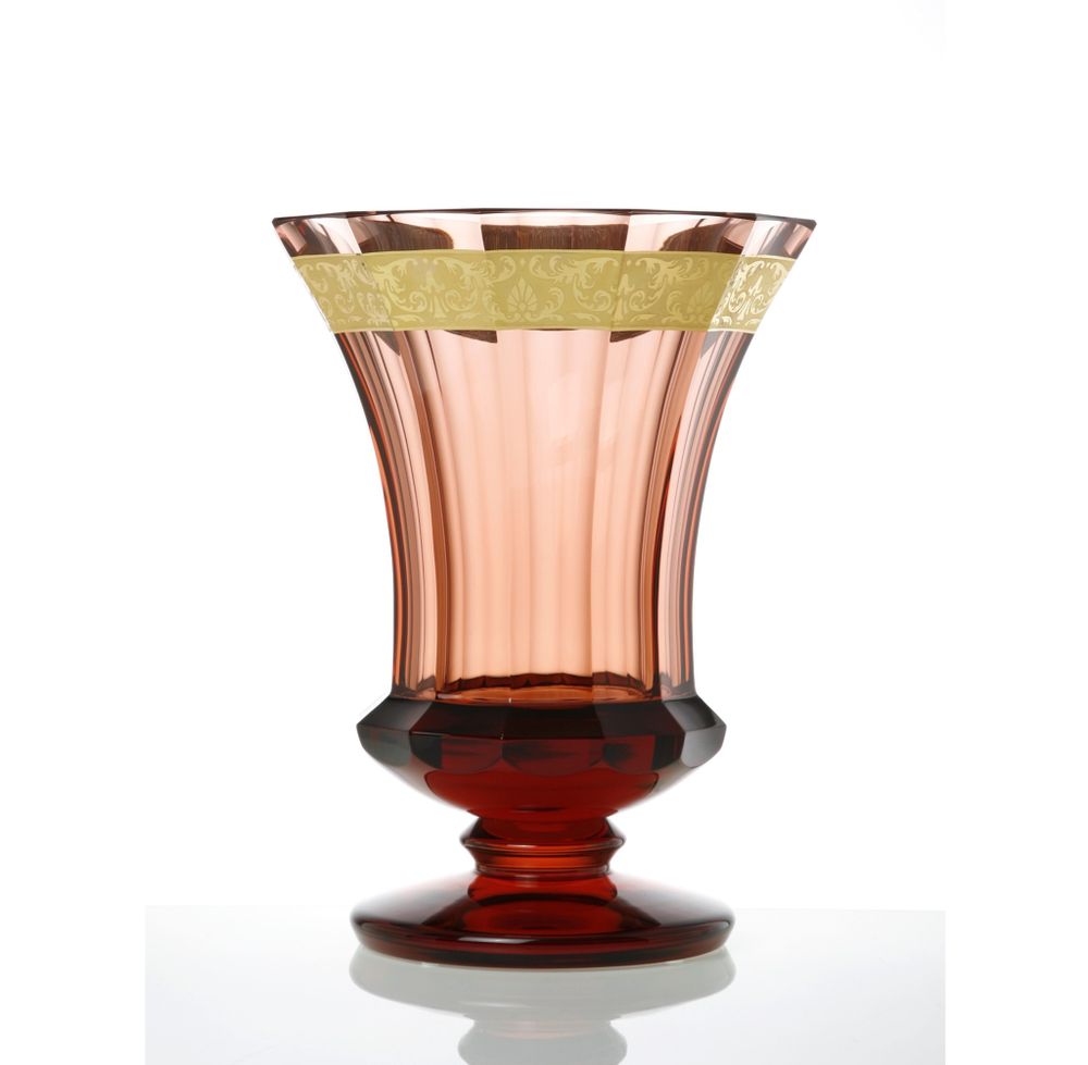 Ваза Moser Gloria Aquamarine, 35 см