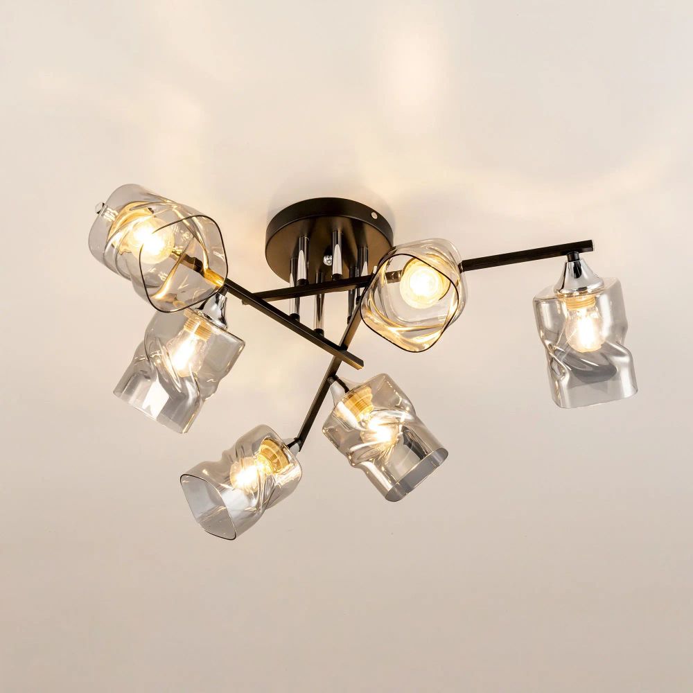 Citilux Клаус CL134165 Люстра потолочная Чёрная