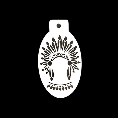 Трафарет для аквагрима LENA PANTERA "Индеец" 8*13