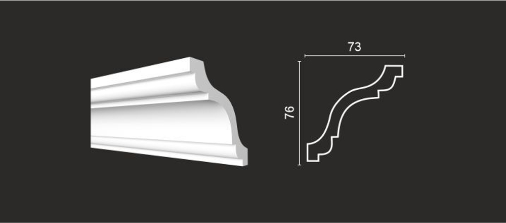 Карниз потолочный DD44