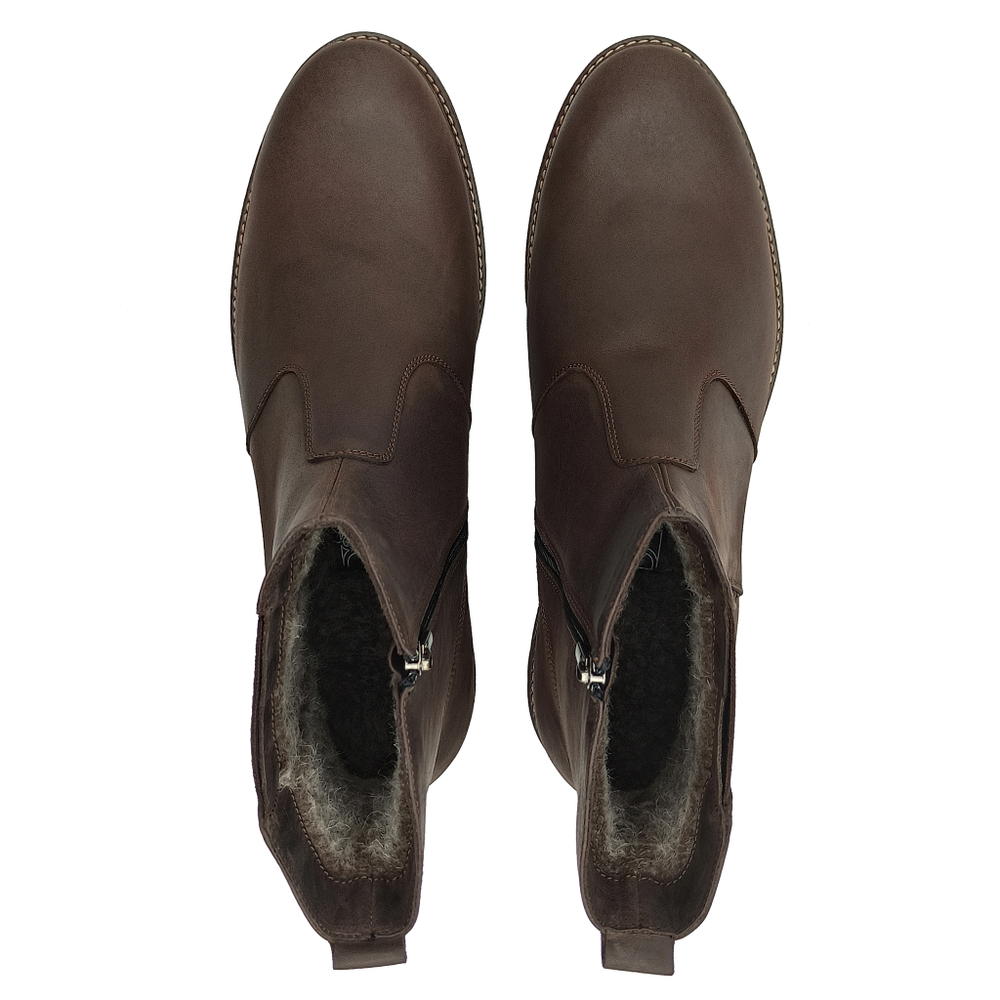 651511 полусапоги мужские коричневые