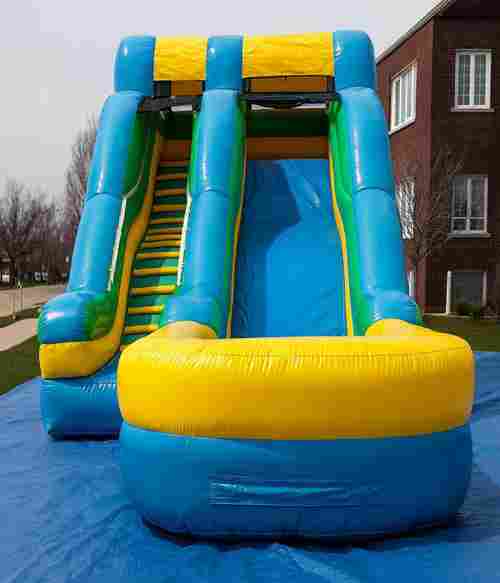 Надувная наземная водная горка «Морской спуск», 10*4,5*4,5 м