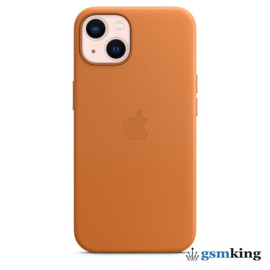 Apple Leather Case with MagSafe iPhone 13 Golden Brown «Золотистая охра» MM103ZE/A