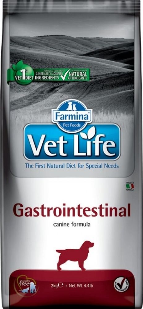 Сухой корм для собак Farmina VET LIFE NATURAL DIET DOG GASTRO-INTESTINAL 2 кг