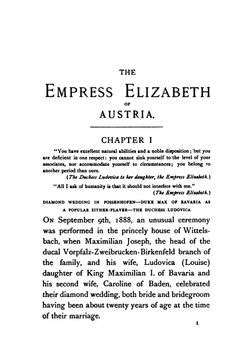 Elizabeth, Empress of Austria and Queen of Hungary | Clara Tschudi