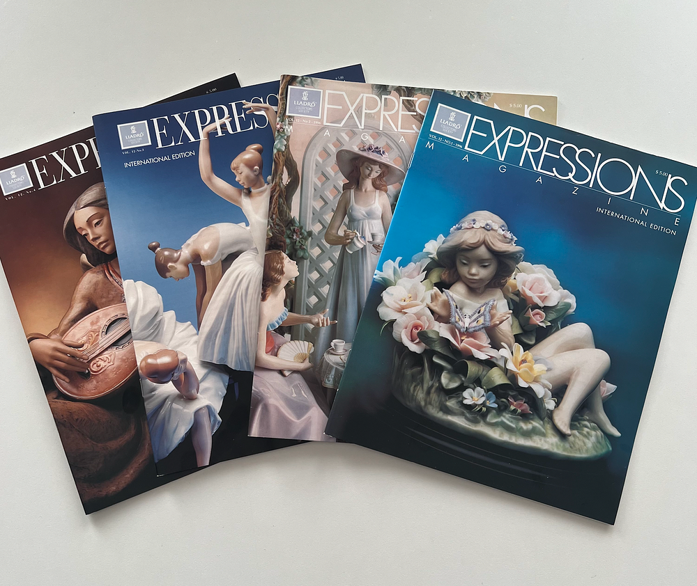 Полный годовой комплект коллекционных журналов «Expressions» (Lladro Collectors Society) за 1996 год