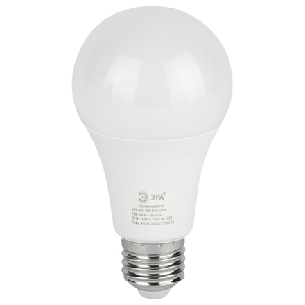 Лампочка светодиодная ЭРА GREEN LINE LED A60-20W-830-E27 GL E27 20 Вт груша теплый свет