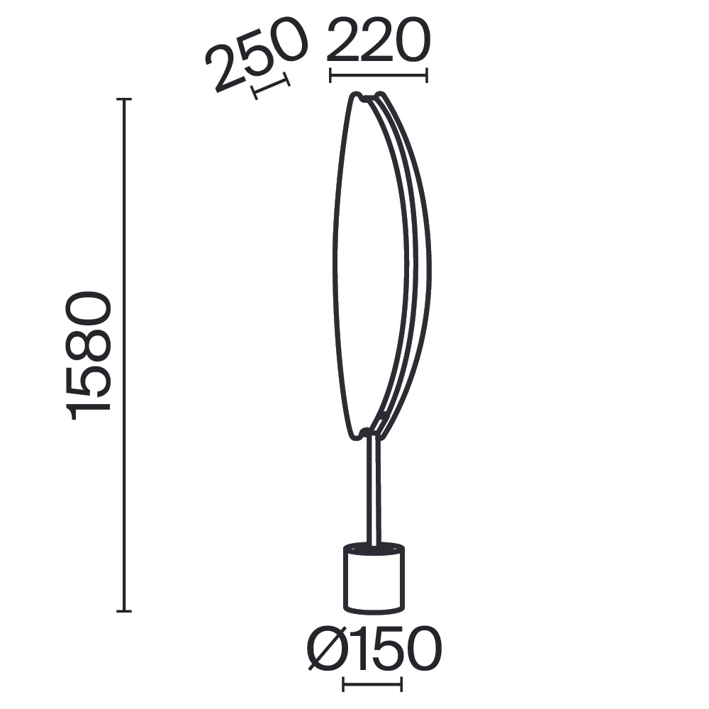 Напольный светильник (торшер) Maytoni MOD281FL-L33BS3K