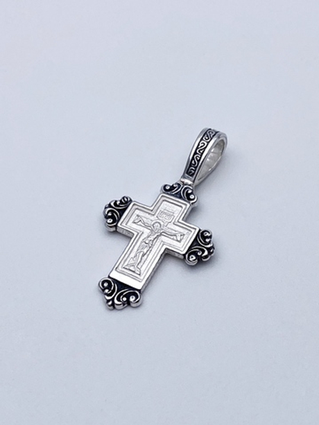 Крест из серебра/Чернение