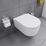 Унитаз подвесной Damixa Sirius DX86C1700SC белый, с крышкой микролифт, безободковый