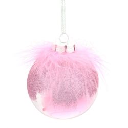 GAEM Набор из 12шт, Украшение новогоднее Шар "Перышко страуса", D8 см, L35 W27 H9см