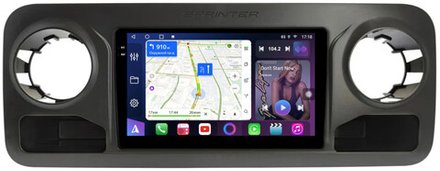 Магнитола для Mercedes-Benz Sprinter W907 2018+ - FarCar 7296 монитор 10.36" QLED на Android 14, TS18, CarPlay, 4G SIM-слот