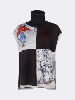 Жилет принтованный OLA OLA