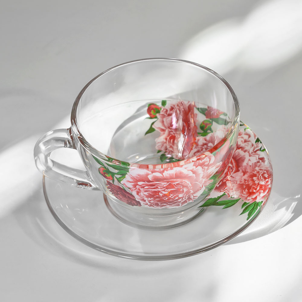 Чайная пара "Пионы", 337-Д