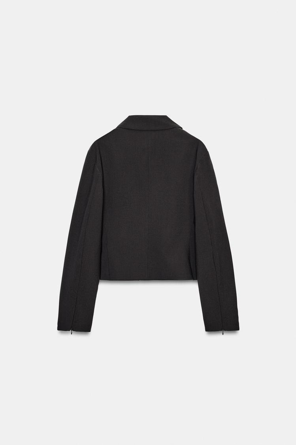 ZARA КУРТКА В ПОЛОСКУ С МОЛНИЯМИ, КОРИЧНЕВЫЙ