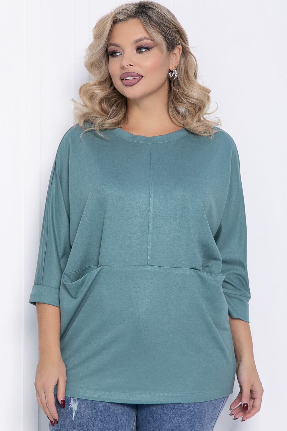 Блуза Мэрил (светло-зеленая) Б12360-18 LT Collection