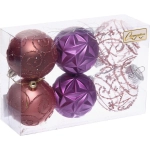 Набор шаров «Фантазия» 6 см (в наборе 6 шт), Сиреневый, лаванда