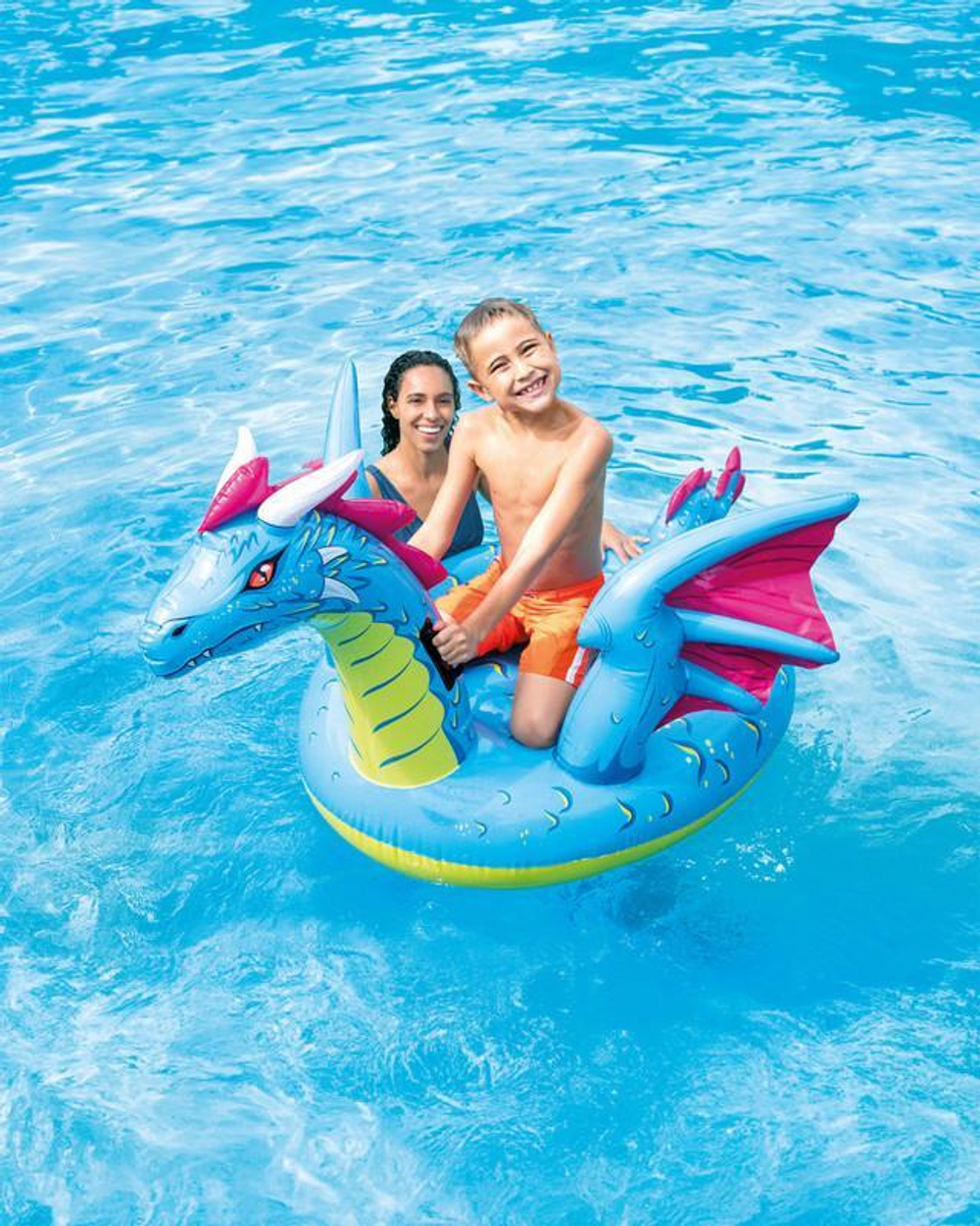 Игрушка для плавания верхом Дракон 201*191 см от 3 лет 57563 (Intex)