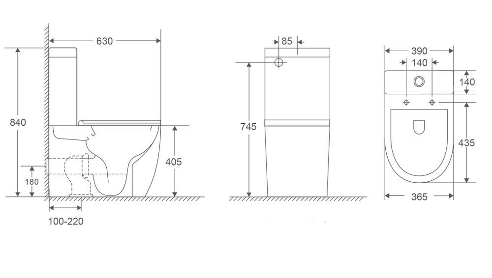 Унитаз-компакт Tornado Globo VT2-14T, белый, ультратонкое сиденье soft-close, P-trap