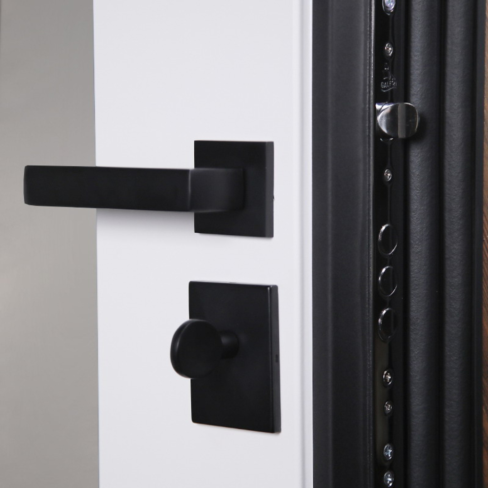 Стальная дверь "Loft" с зеркалом (адаптивная замковая часть).