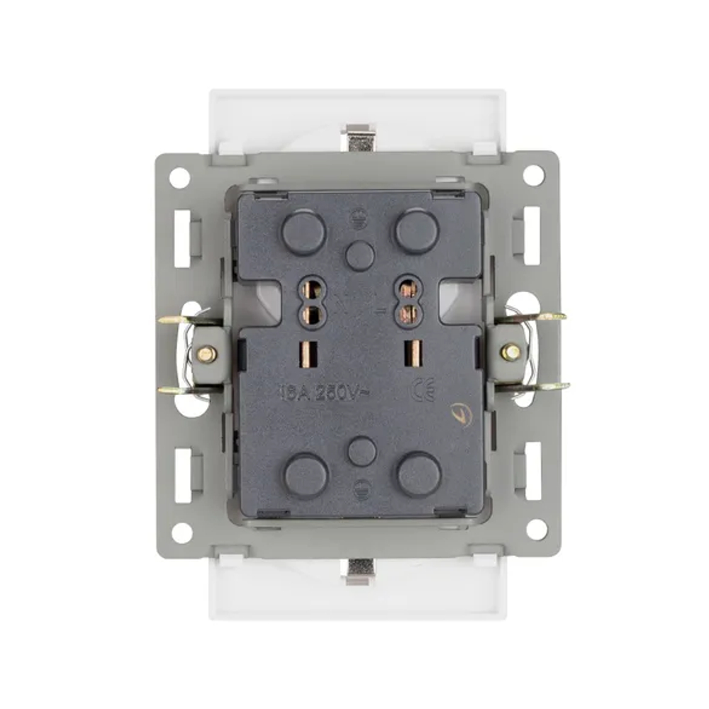 Механизм электрической розетки SCT-MEUD-PL-WH (250V, 16A) (Arlight, -) 043764