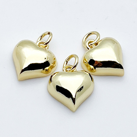 Подвеска Сердце, позолота, размер 12*11 мм, цена за 1 шт