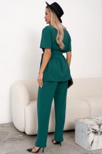 Костюм брючный (изумрудный) К11-90 Nikol