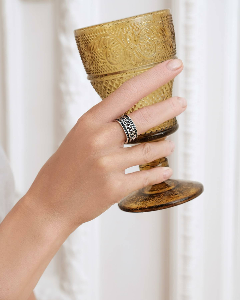 "Макатава" кольцо в серебряном покрытии