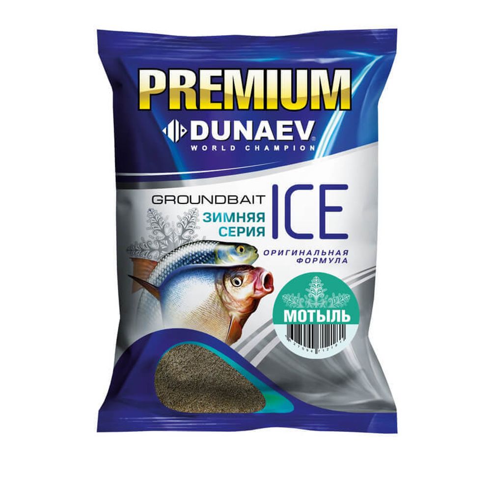 Прикормка &quot;DUNAEV iCE-PREMIUM&quot; 0.9кг Мотыль