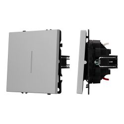 Механизм звонкового выключателя LED SWT-NOBE-MKR1-SFPL-L-IS (230V, 10A) (Arlight, Никель) 061784
