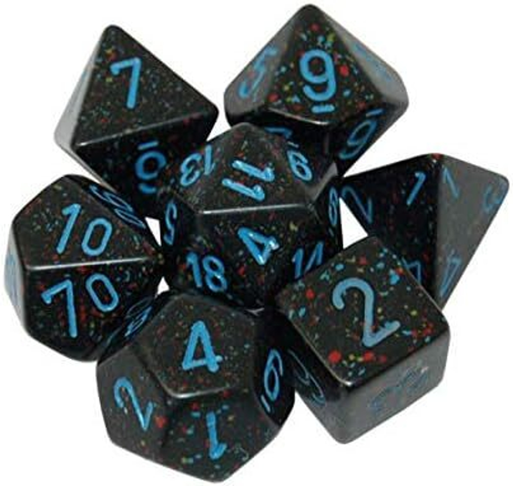 Chessex 7-dice set Blue Stars
