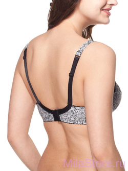 Бюстгальтер для беременных и кормящих мам 5330 серый/черный