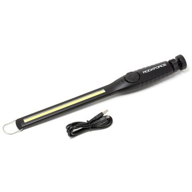 Лампа светодиодная аккумуляторная на магнитном шарнире с регулятором яркости(10W COB,400 Lumen,3.7V,2200mAh,USB провод,защита гнезда зарядки) RockForce##Rock FORCE RF-01401