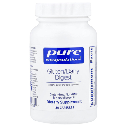 Pure Encapsulations, Gluten/Dairy Digest, 120 Capsules