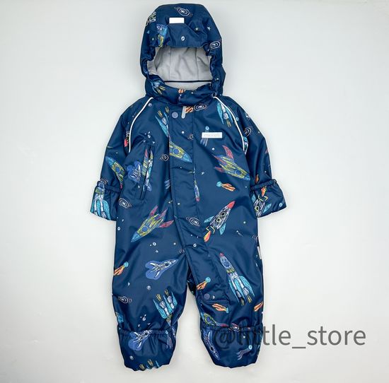 Комбинезон демисезонный "Ракеты" индиго