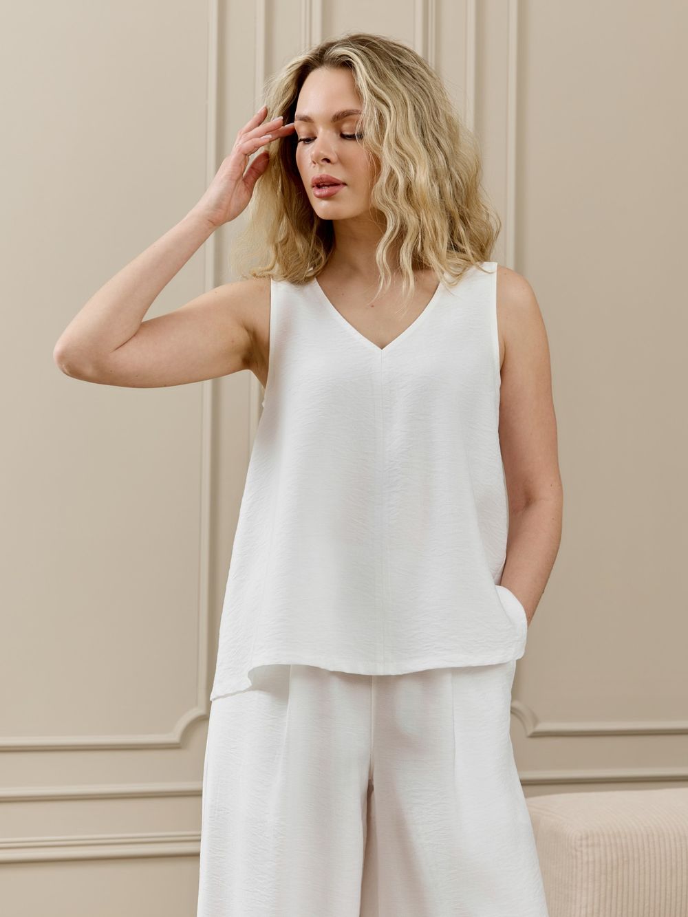 Блузка-топ женская Ясмина-2 Виотекс БЕЛЫЙ