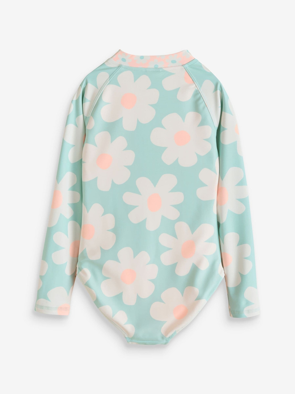 Купальник слитный на молнии для девочки Next E76-817, Голубой