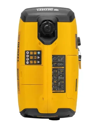 Генератор инверторный DENZEL GT-1200iS, 1.2 кВт и 53.5 см3 объем двигателя, 2.4 л объем топливного бака, ручной стартер и режим ECO, 1 розетка и выход постоянного тока 12 В, 94701