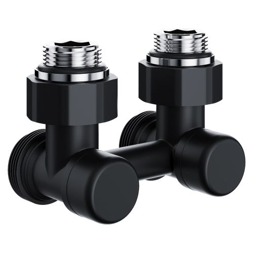 Узел нижнего подключения Royal Thermo Design угловой 1/2"х3/4" EK (черный)