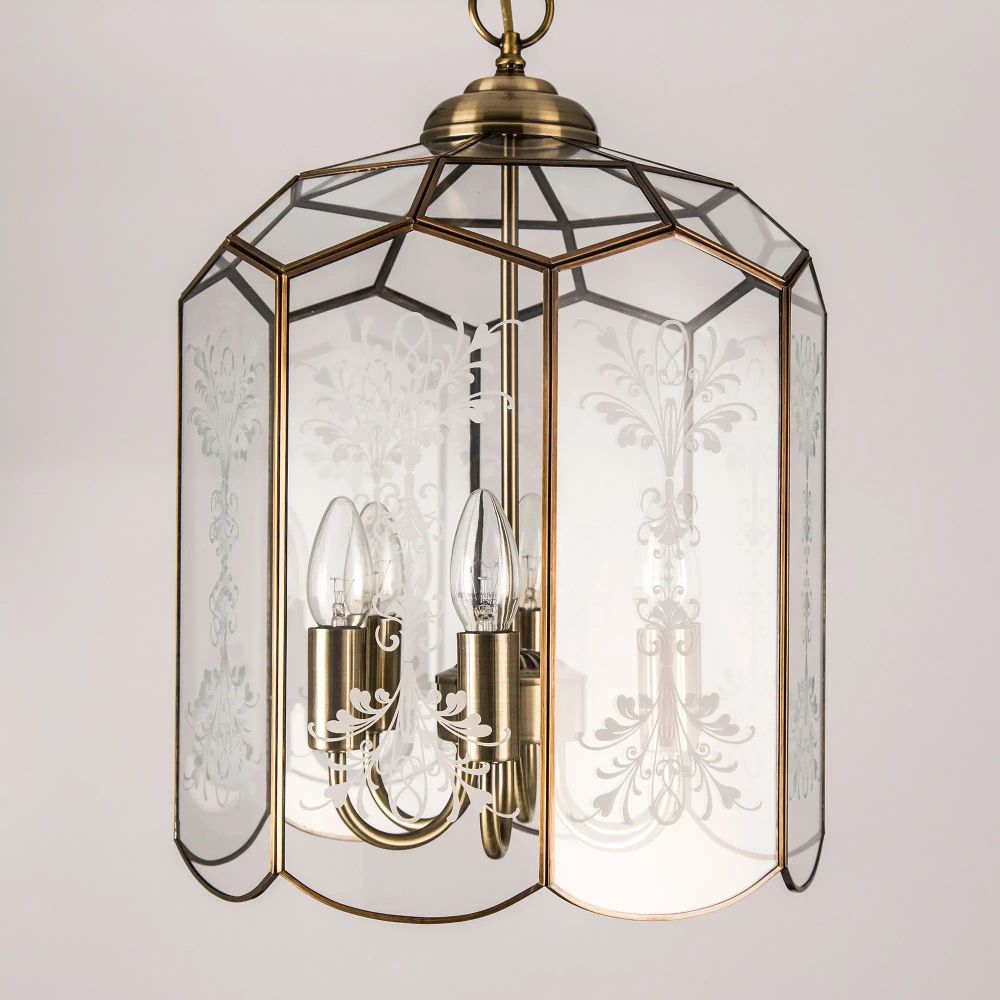 Citilux Витра-2 CL442260 Люстра подвесная витражная Бронза