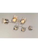 Люстра потолочная E27*6*60W белый, хром