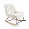 Кресло-качалка Marline, белое букле