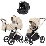 Коляска Carrello Vector CRL-6550 Vega Absolute Black 3 в 1 Seashell Beige