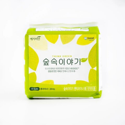 Прокладки гигиенические женские Yejimiin Forest Story с эвкалиптовой поверхностью, 20 шт